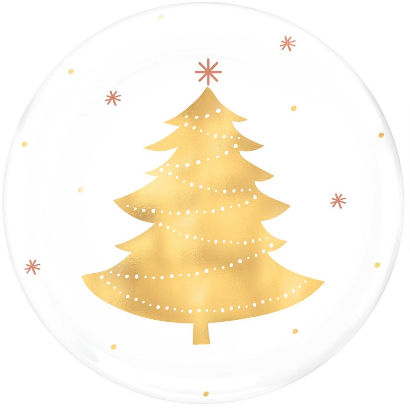 Christmas Party Supplies - Lunch Plates Christmas Tree