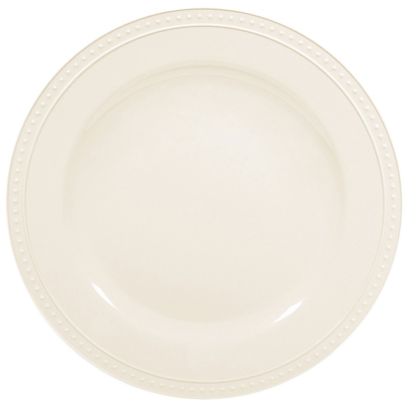 White Beaded Rim Premium Dinner Plate 28cm