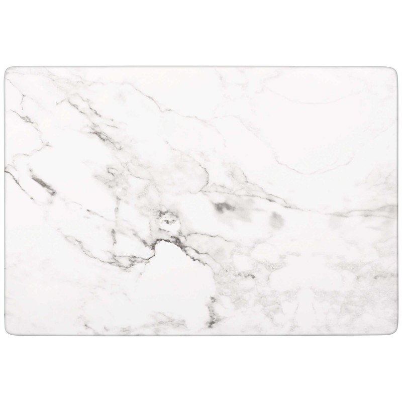 White Marble Look Premium Reusable Rectangular Tray 27cm x 40cm