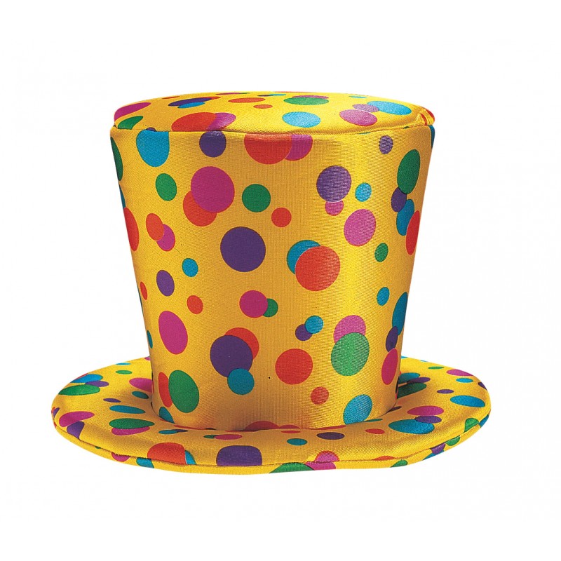 Clown Circus High Top Hat - Foam for Adult - Accessory