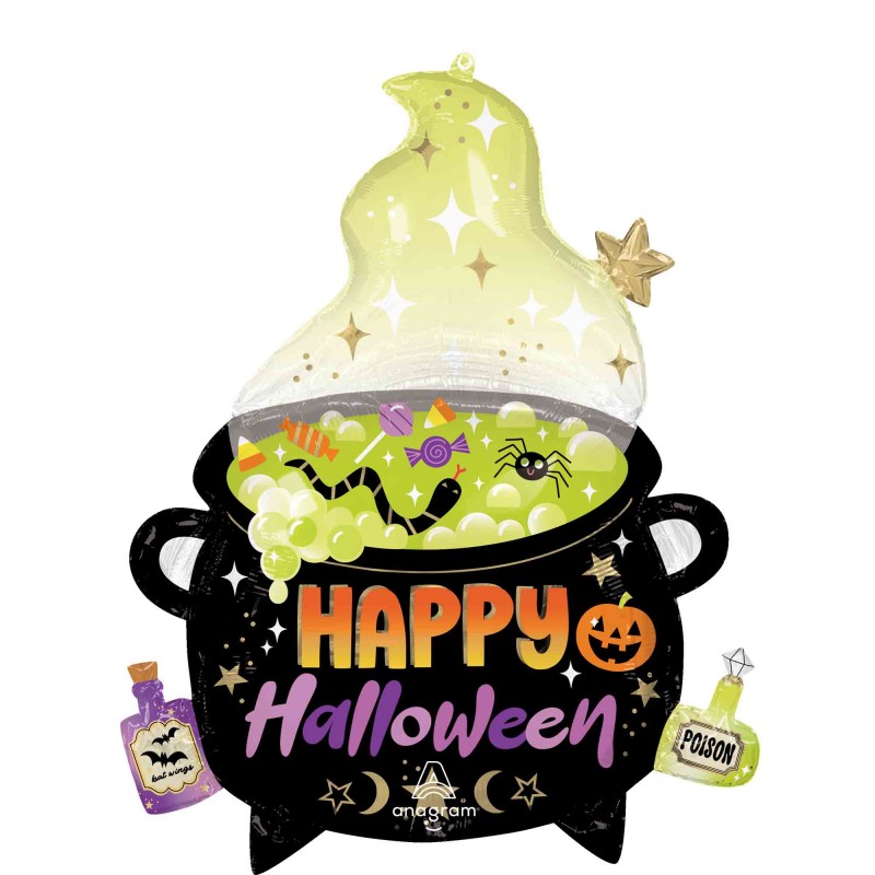 Halloween Witches Brew Cauldron Shaped Balloon