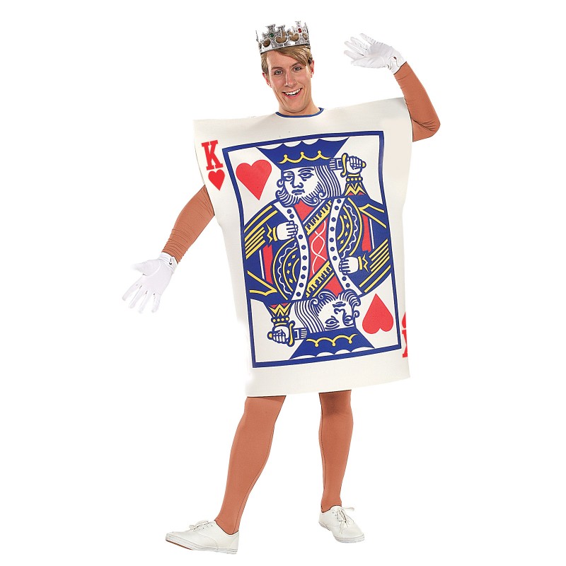 King Of Hearts Alice In Wonderland Playing Card Adult Costume