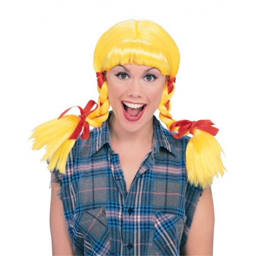 Country Girl Western Yellow Wig for Adult - Accessory