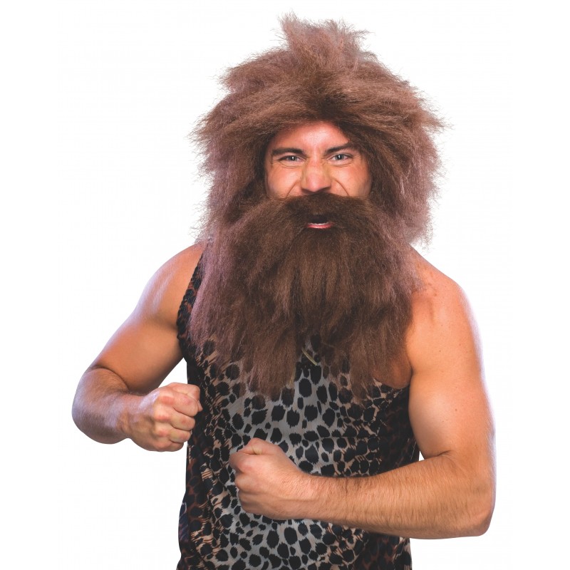 Caveman Beard And Wig Set for Adult