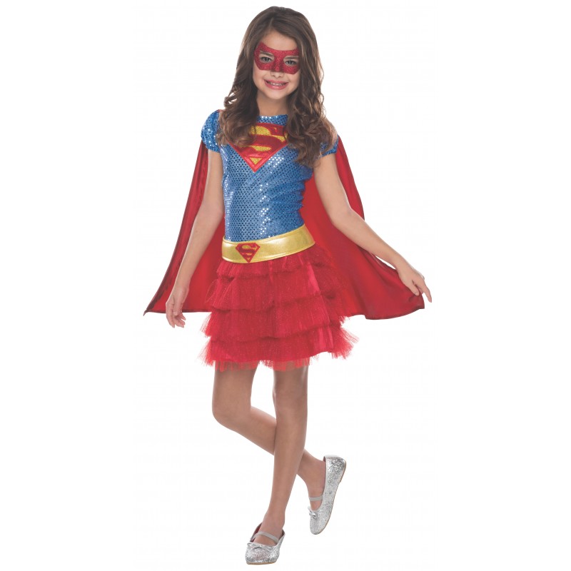 Supergirl Tutu Sequin Child Costume