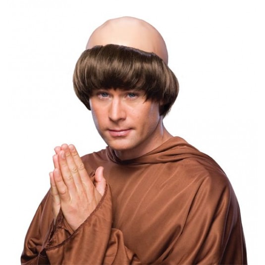 Monk Medieval & Knights Adult Wig - Accessory