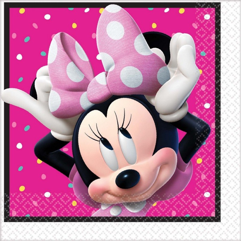 Minnie Mouse Happy Helpers Lunch Napkins 33cm x 33cm Pack of 16