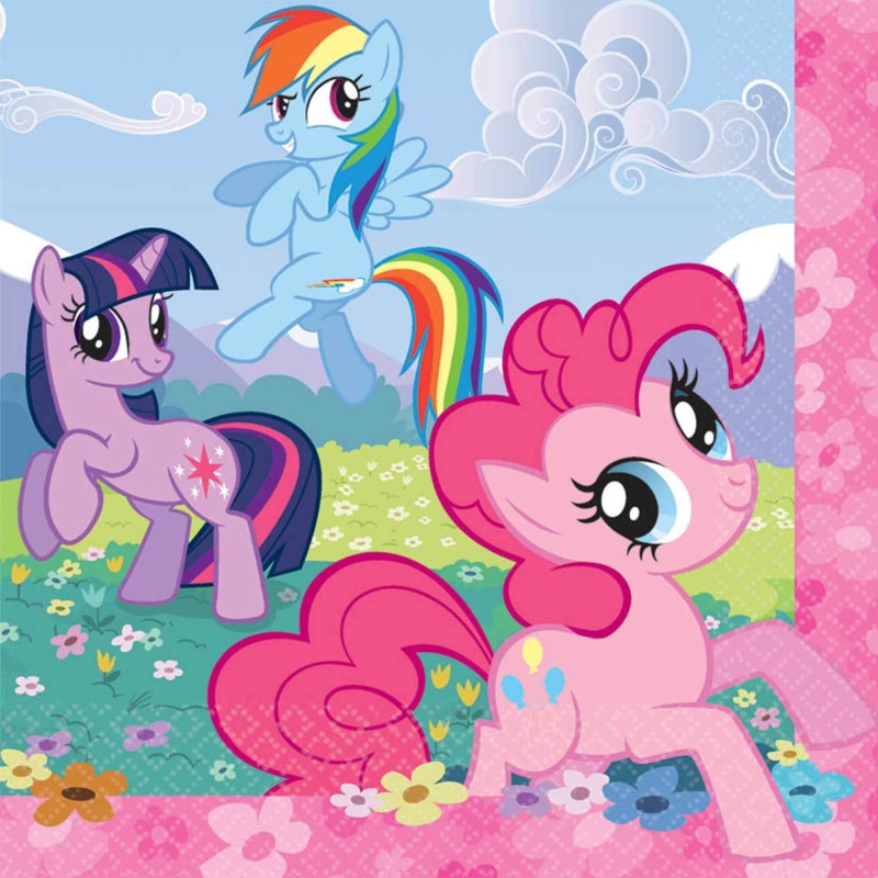 My Little Pony Friendship Lunch Napkins 33cm x 33cm Pack of 16