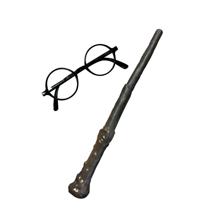 Harry Potter Wand And Glasses Child Kit - Accessory