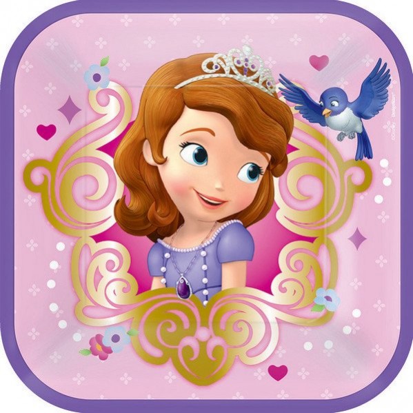 Sofia The First Lunch Plates 18cm Pack of 8