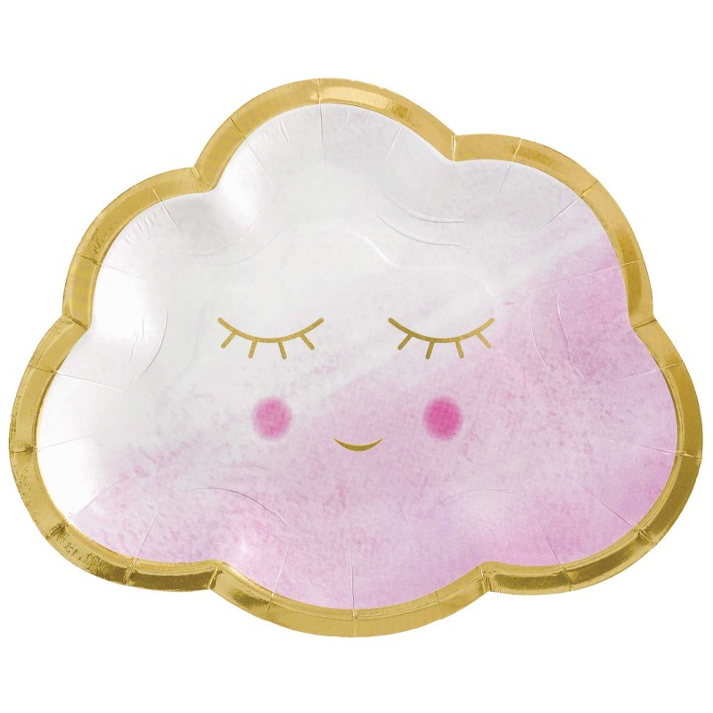 Oh Baby Girl Shaped Lunch Plates 16cm 8 pk Oh Baby Girl Shaped Lunch Plates 16cm 8 pk