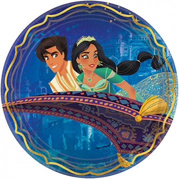 Aladdin Round Dinner Plates 23cm 8 pk - NFS Party