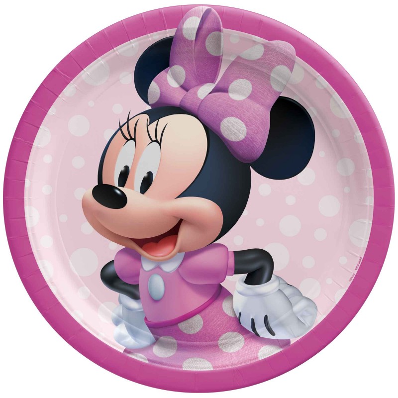 Minnie Mouse Forever Dinner Plates 23cm 8 pk