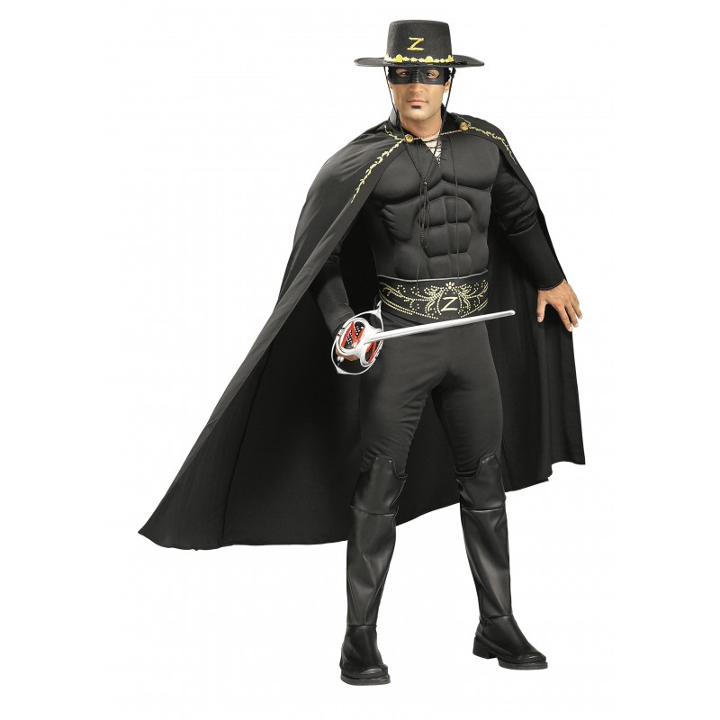 Zorro Deluxe Muscle Chest Adult Costume