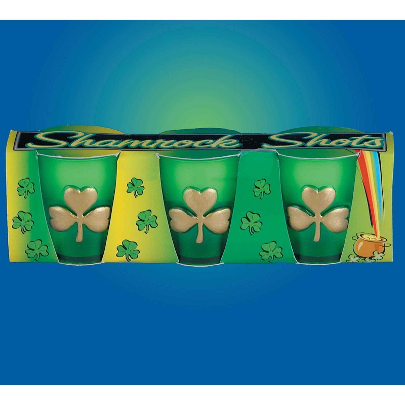St Patricks Day Shamrock Shot Glass Set St Patrick's day - Decor
