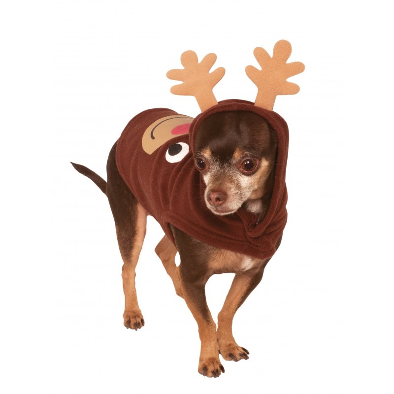 Reindeer Christmas Hoodie Pet Costume