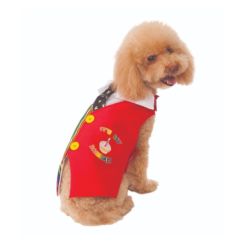 Barkday Vest Pet Costume Costume Halloween