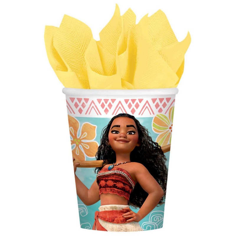 Moana Party Supplies - Paper Cups