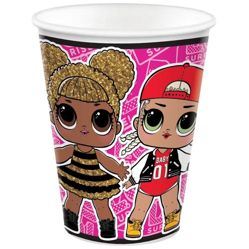 LOL Surprise Together 4EVA Paper Cups 266ml 8 pk