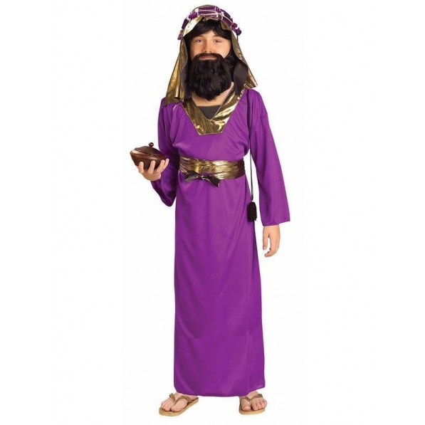 Wiseman Christmas Purple Child Costume