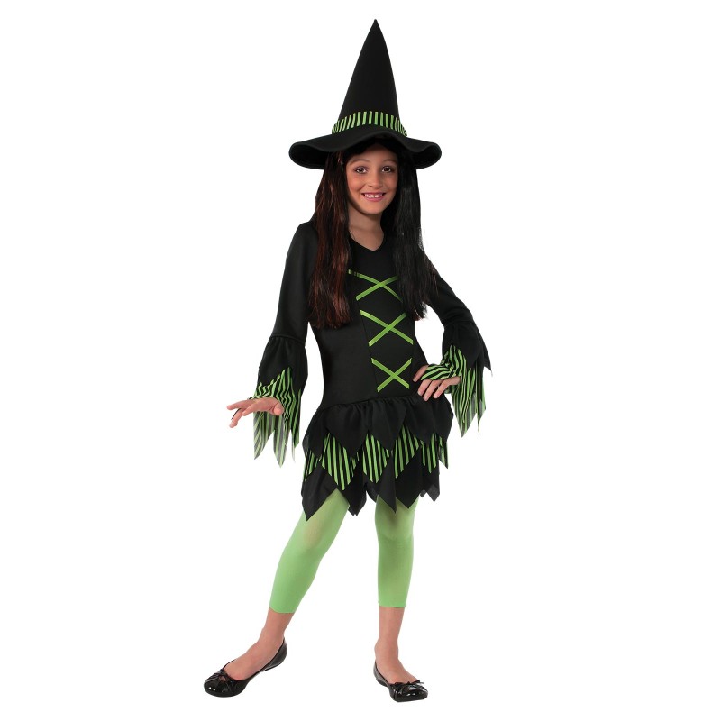 Lime Witch Child Costume