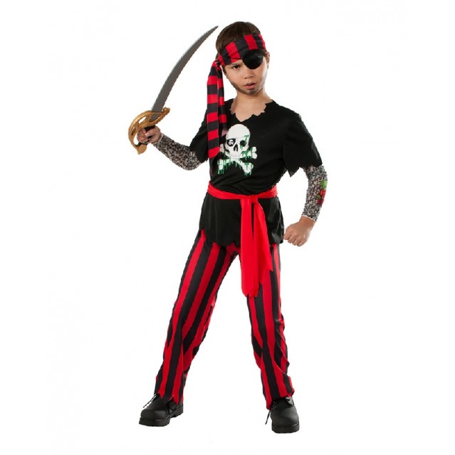 Tattooed Pirate Child Costume