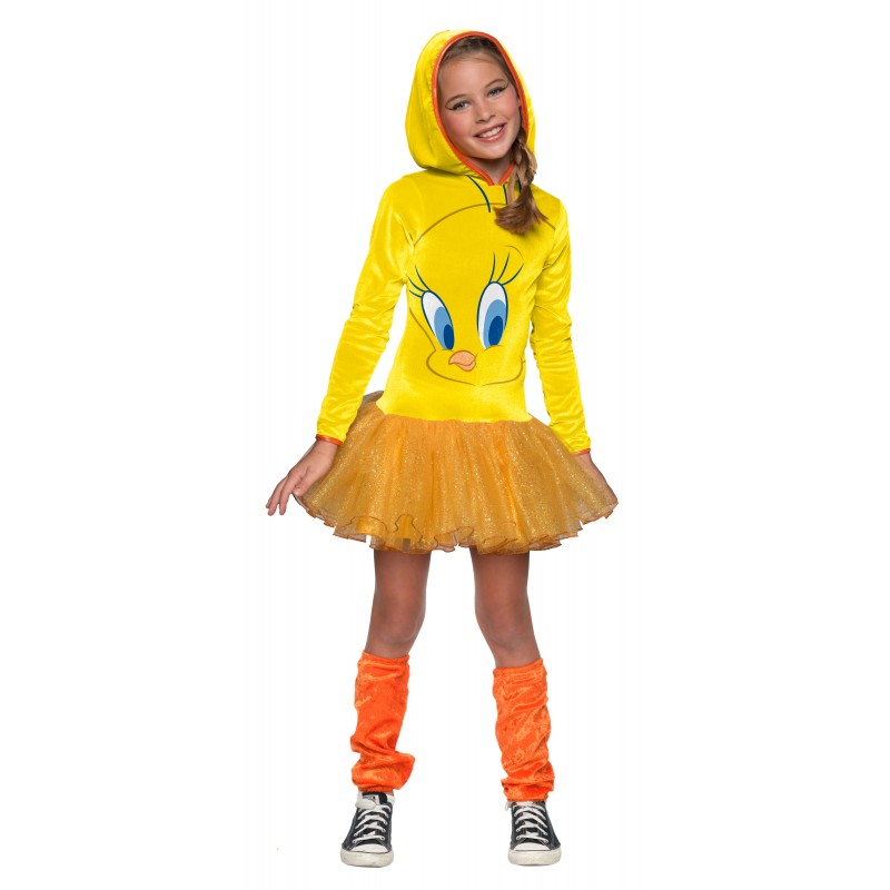 Tweety Hooded Child Costume Looney Tunes