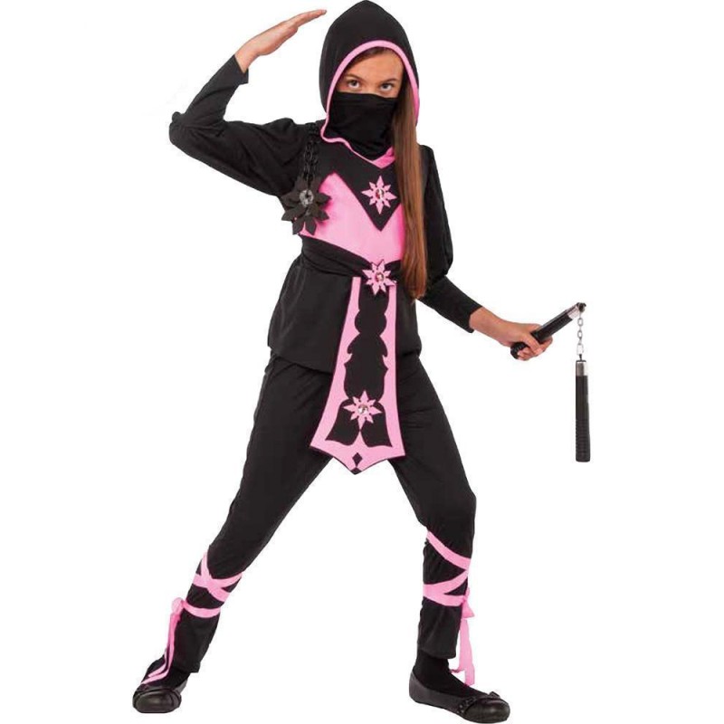 Pink Crystal Ninja Japanese Child Costume