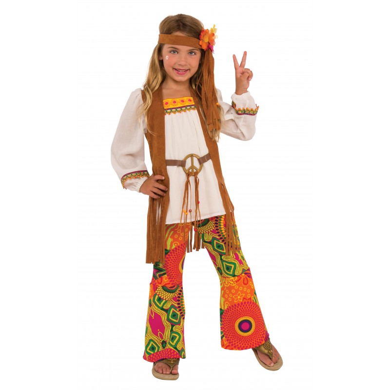 Flower Child Costume for Child 1960s