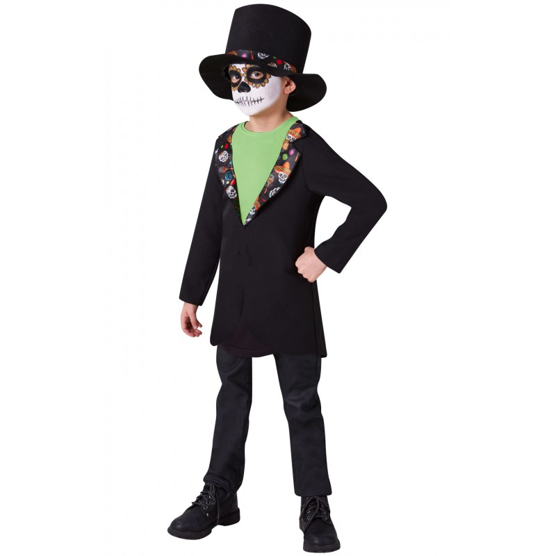 Day Of The Dead Boy Child Costume Halloween