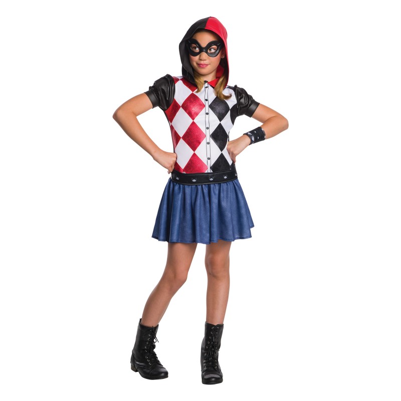 Harley Quinn Suicide Squad DC Superhero Girls Hoodie Child Costume