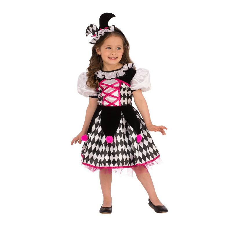 Jester Halloween Girl Child Costume
