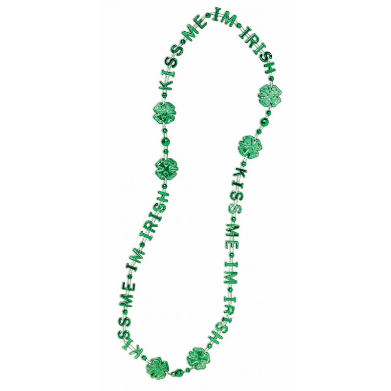 St Patricks Day 'Kiss Me I'm Irish' Beads St Patrick's day - Accessory