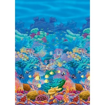 Hawaiian Luau Coral Reef Room Roll Scene Setter 1.2m x 12.1m