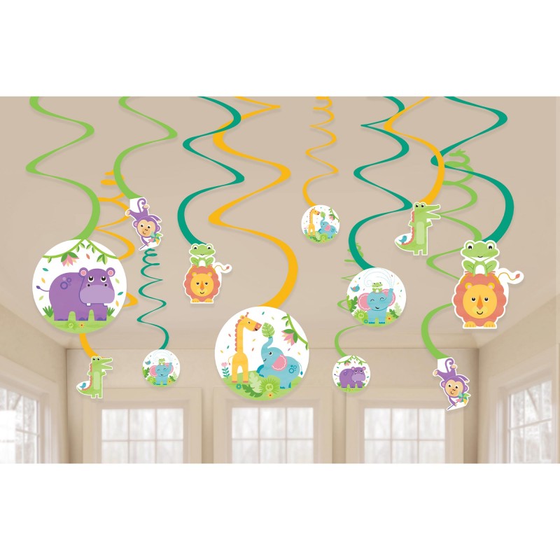 Fisher Price Hello Baby Swirl Hanging Decorations 12 pk