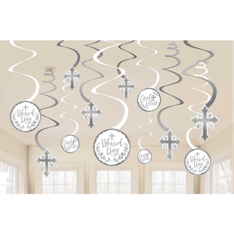 First Communion Party Decorations - Hanging Decorations Holy Day Swirls
