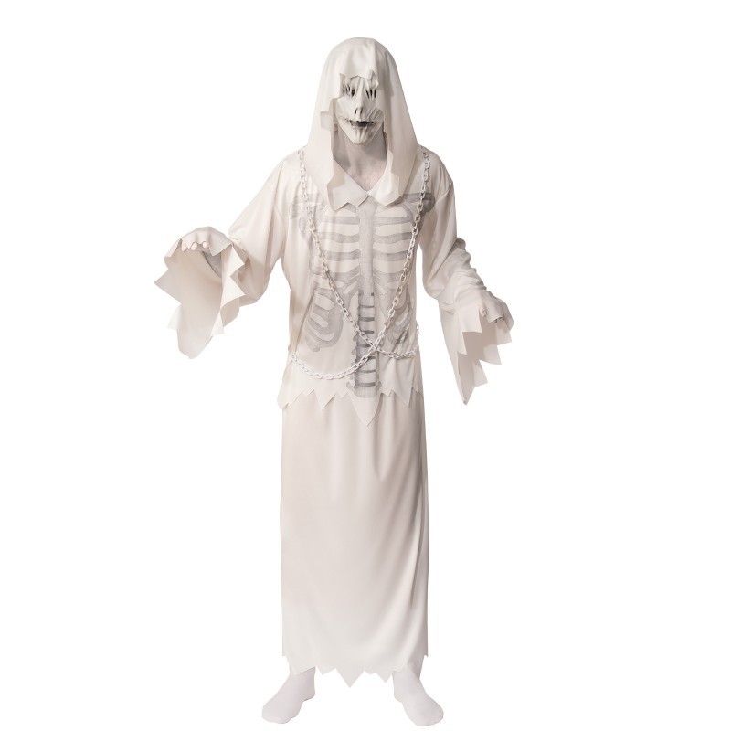 Hooded Ghost Costume - Size Std