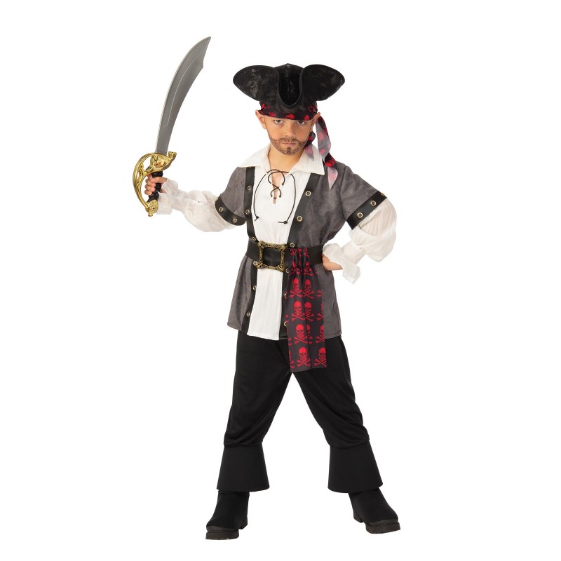 Pirate Grey Boy Child Costume