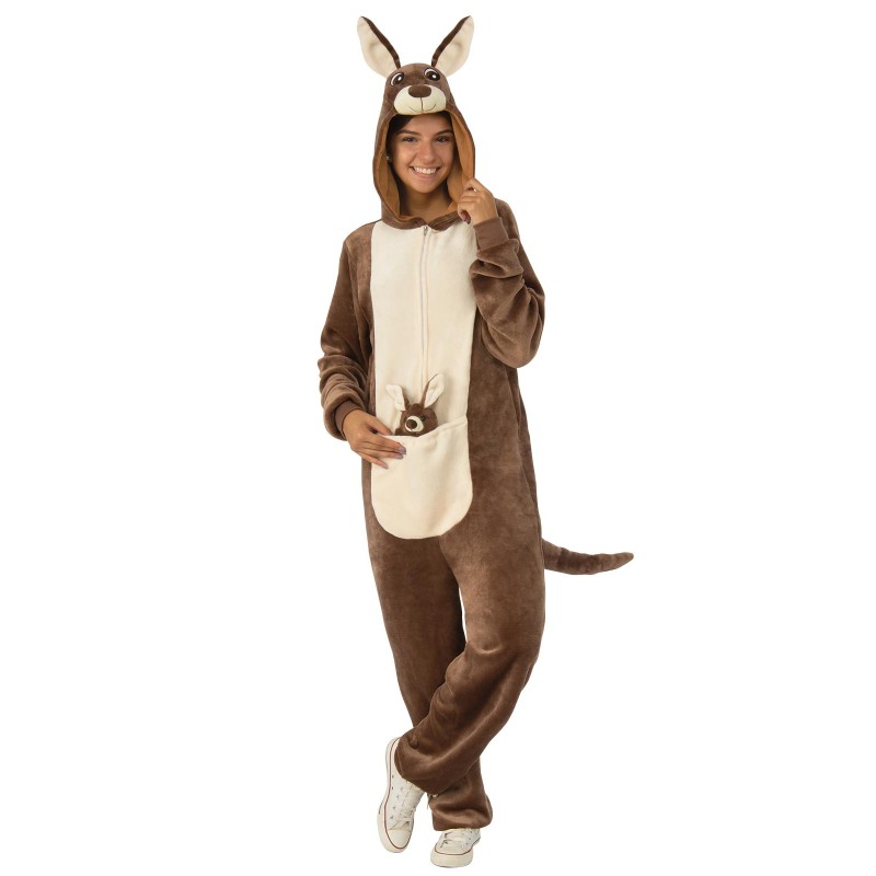 Kangaroo Furry Onesie Adult Costume Animals