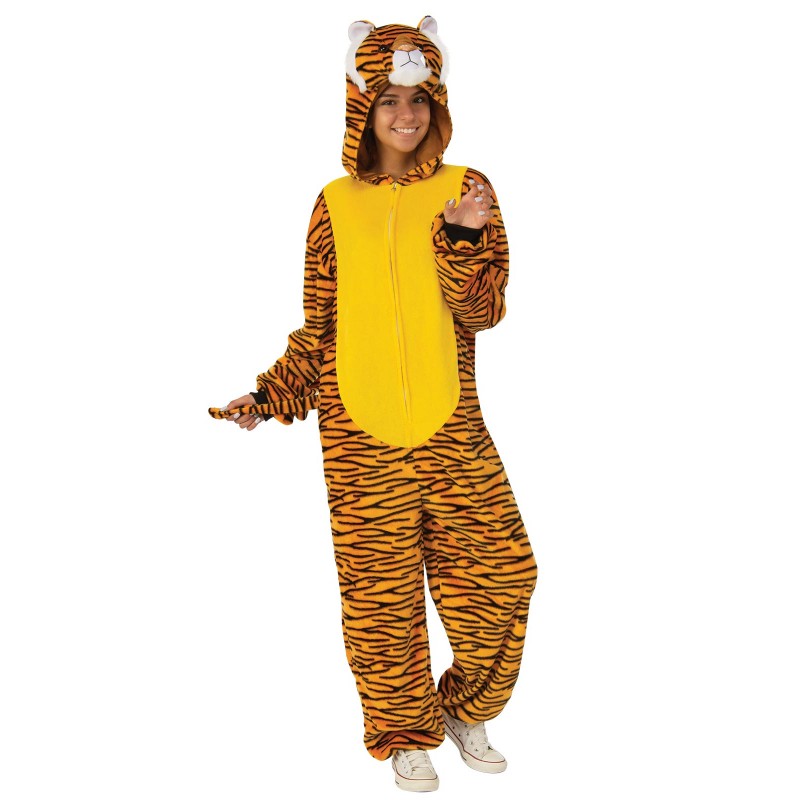 Tiger Animals Furry Onesie Adult Costume