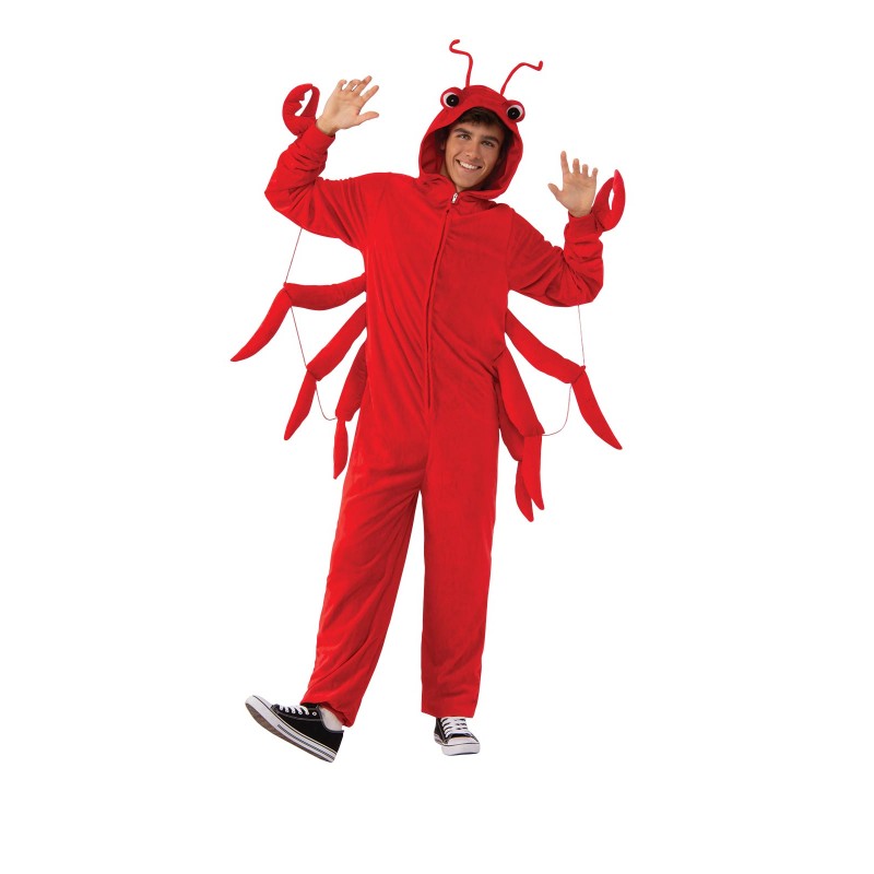 Lobster Furry Onesie Adult Costume Animals