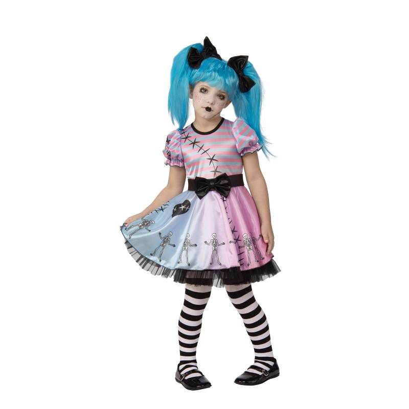 Little Blue Skelly Girl Child Costume Halloween
