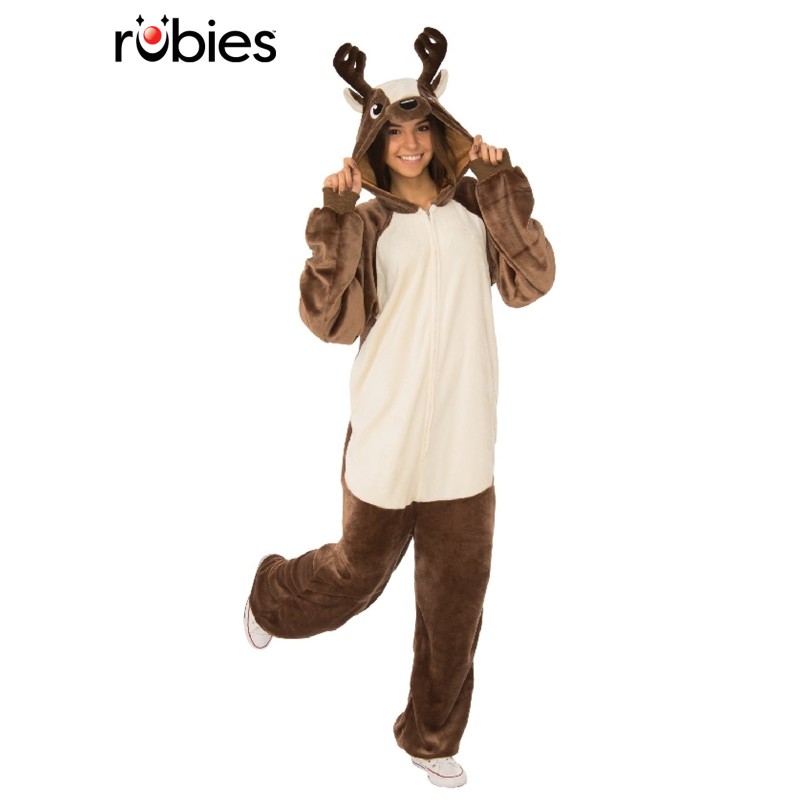 Reindeer Furry Onesie Adult Costume Animals
