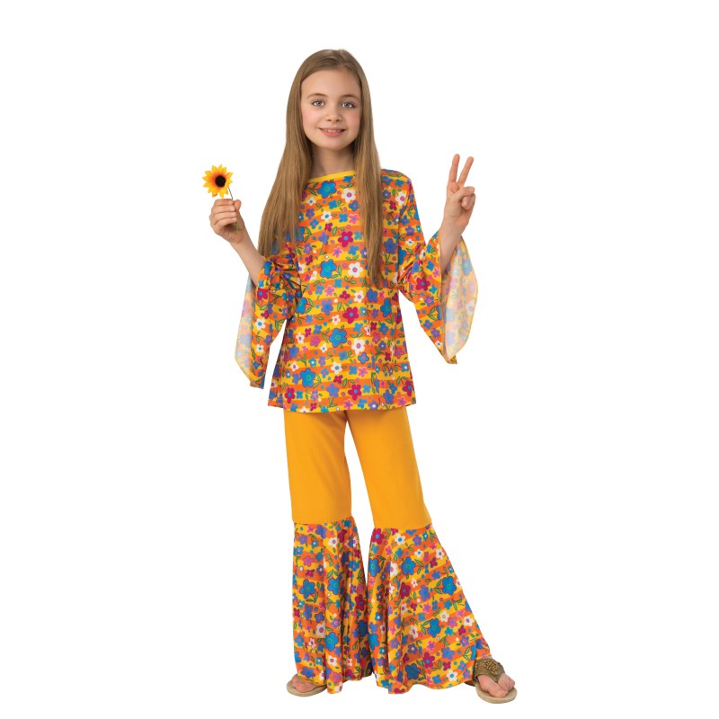 Hippie Girl Child Costume 1960s