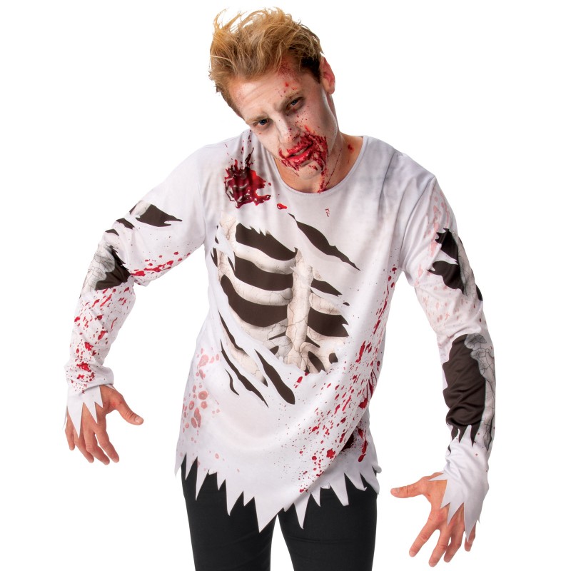 Zombie Halloween Costume Adult Top