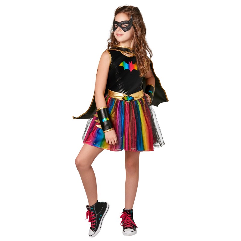 Batgirl Deluxe Rainbow Tutu Child Costume