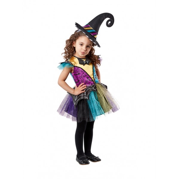 Patchwork Witch Girl's Costume