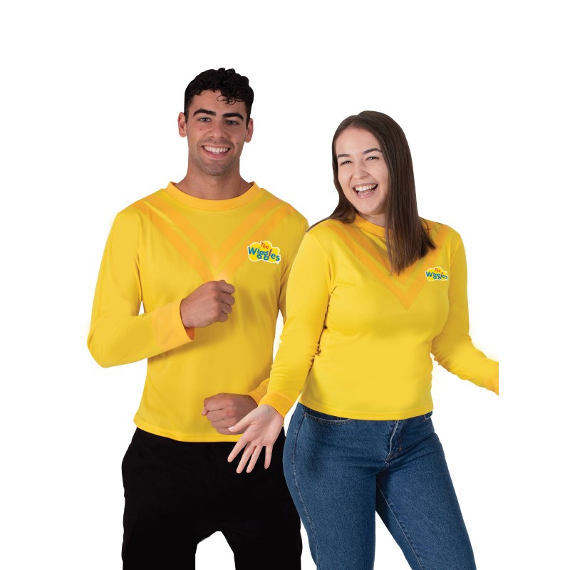 Yellow Wiggle Costume Adult Top