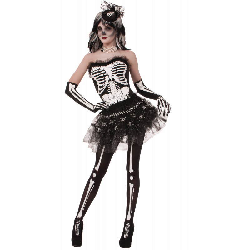 Skeleton Halloween Bone Adult Tutu