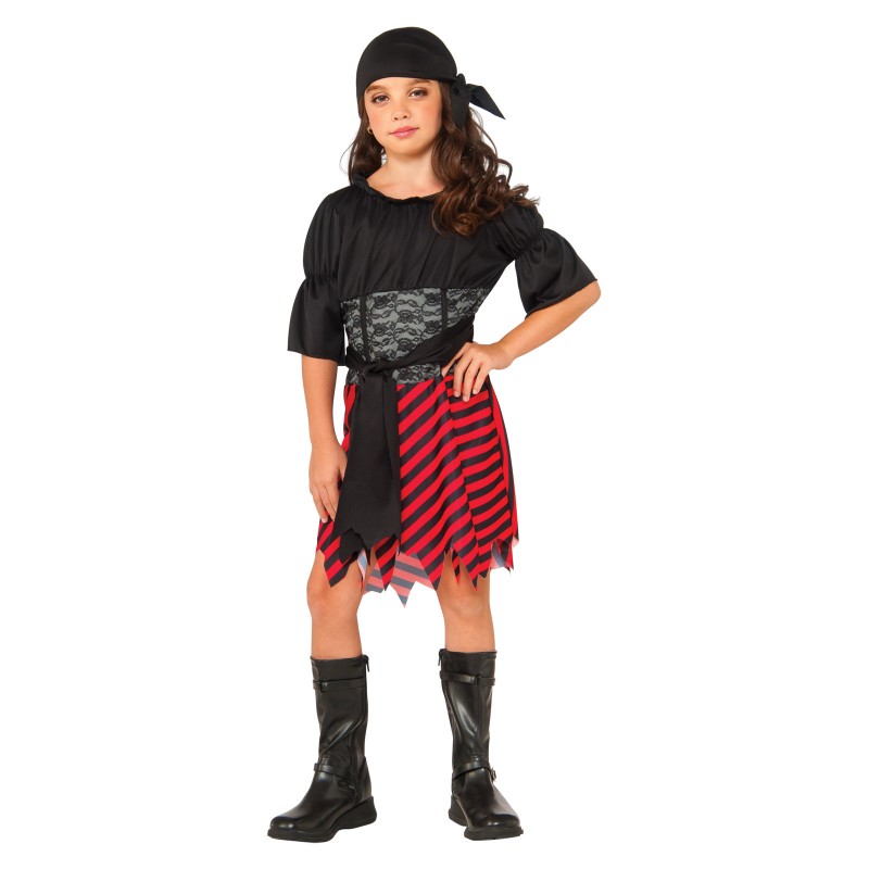 Pirate Girl Jaggered Hemline Child Costume